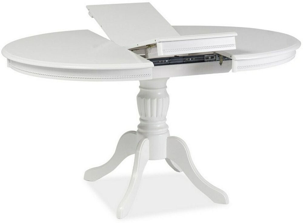 CASARREDO Jedálenský stôl OLIVIA rozkladacia biely